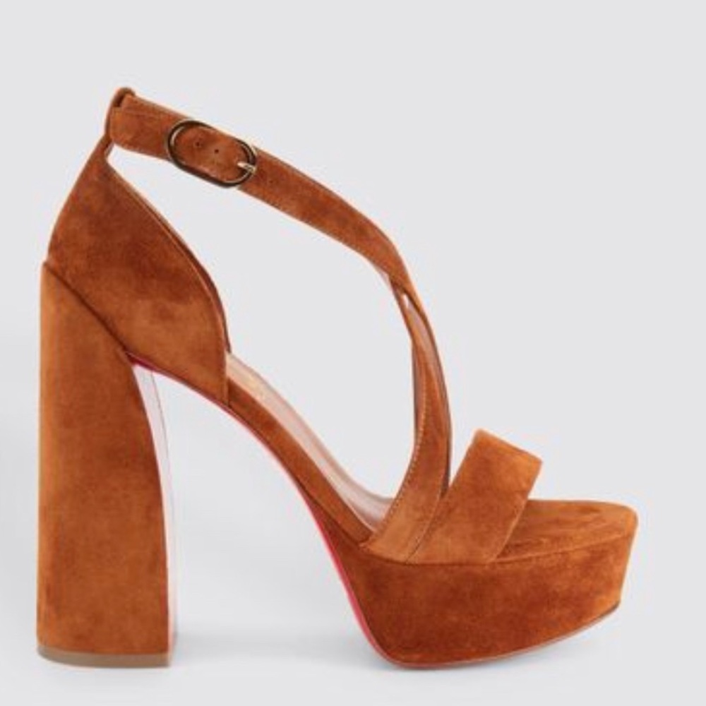 Christian Louboutin Movida Suede Red Sole
Platform Sandals
